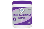WipesPlus® Hand Sanitizing Wipe, 240 sheets, 12 tubs per case (JPP33804)