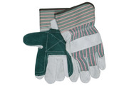 Split Leather Double Palm Work Gloves C Grade Shoulder Leather 2.5" Rubberized Safety Cuff (SGL1230DP)