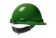 Dynamic Dom™ Cap Style Smooth Dome Hard Hat with HDPE Shell, 4-Point Textile Suspension and Swing Wheel-Ratchet Adjustment, Green (S280HP341SR04)
