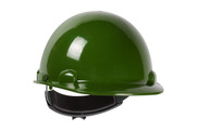 Dynamic Dom™ Cap Style Smooth Dome Hard Hat with HDPE Shell, 4-Point Textile Suspension and Wheel-Ratchet Adjustment, Forest Green (S280HP341R74)