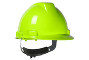 Tremblant™ Cap Style Hard Hat with HDPE Shell, 4-Point Textile Suspension and Wheel Ratchet Adjustment, Hi Vis Yellow (S280HP741R44)