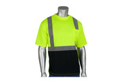 50+ UPF Sun Protection T-shirt, Class 2, Black Bottom, Lime (S3121250BLY)