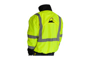 Premium Plus Rip Stop Bomber Jacket with Zip-Out Fleece Liner, D Ring Access, Class 3, Lime Premium Plus Rip Stop Bomber Jacket with Zip-Out Fleece Liner, D Ring Access, Class 3, Lime