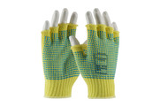 Kut Gard® Seamless Knit Kevlar® Glove with Double-Sided PVC Dot Grip - Fingerless, ANSI Cut Level A2 (S08K259PDD)