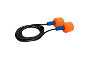 EZ-Twist™ Disposable Soft Polyurethane Foam Corded Ear Plugs - NRR 30, 100 pair per box (S267HPF610C)