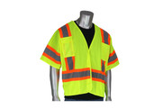 Safety Vest Class 3 5-point Breakaway Vest, Lime (S3035PMTTLY)