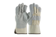 Superior Grade Leather Palm Gloves, 2.5" Rubberized Safety Cuff (S827583)