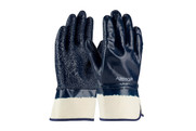 ArmorGrip® Nitrile Dipped Glove with Terry Cloth Liner and Rough Textured Grip on Full Hand - Safety Cuff (S563147)