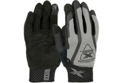  Extreme Work® Multi-PleX™ ToughX Suede Padded Palm with Gray Fabric Back and Touchscreen Index Finger - XLock Cuff