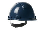 Logan™ Short Brim, Vented, Cap Style Hard Hat with HDPE Shell, 4-Point Textile Suspension and Wheel Ratchet Adjustment, Navy Blue (S280HP1141RSPV08)