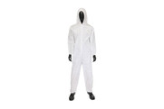 Posi-Wear® M3™ Coverall with Hood, Elastic Wrist and Ankles, White, 25 per case
