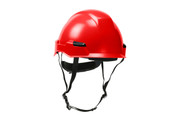 Rocky™ Nylon Suspension Industrial Climbing Helmet with Polycarbonate / ABS Shell, Wheel Ratchet Adjustment and 4-Point Chin Strap, Red (S280HP141R15)