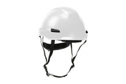 Rocky™ Nylon Suspension Industrial Climbing Helmet with Polycarbonate / ABS Shell, Wheel Ratchet Adjustment and 4-Point Chin Strap, White (S280HP141R01)