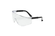 Zenon Z28™ OTG Rimless Safety Glasses with Black Temple and Clear Lens, OTG