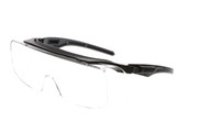 Klondike® Over the GLasses, Series Over the Glass Safety Glasses Clear MAX6® Anti-Fog Lens, Black Frame + Temple (STOG210PF)