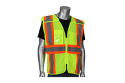 Class 2 Breakaway Vest, Two Tone Mesh, Expandable Waist (S3020590LY)