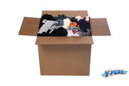 Reclaimed Colored Fleece Rags, 50-lb box (O105)