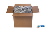 Reclaimed Grey Polo Rags, 50-lb box (O111)
