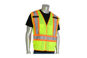 Breakaway Vest Mesh, Two-Tone, 5 Pockets, Cass 2, Lime