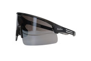 Site Boss Enhanced Coverage Half-Frame Safety Glasses, with Black Frame, Silver Mirror Plus Lens, and Anti-Scratch Coating (S250410005)