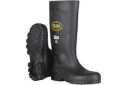 Black PVC Full Safety Steel Toe and Midsole Boot (S383820)
