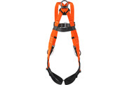 Miller® Titan™ II Non-Stretch Full-Body Harness with Hi-Viz Webbing, 5 Points of Adjustment, Back/Side/Front D-Rings, Mating Chest Buckles & Tongue Leg Buckles (ST4007FDUAK)