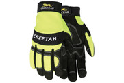 Cheetah Multi-Task Glove with Spandex back, Hi-Vis Lime (SGSL935HVL)