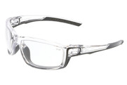 Swagger® SR4 Clear Lens with Clear Frame Clear Temples with Gray TPR (STSR410)