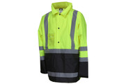 Luminator™ Class 3 Jacket with Snap Front, Detachable Hideaway Hood with Drawstring (SC508SJ) Luminator™ Class 3 Jacket with Snap Front, Detachable Hideaway Hood with Drawstring (SC508SJ)