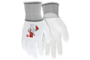NXG® 13 Gauge White Nylon Shell White PU Palm and Fingers (SGSS9665) NXG® 13 Gauge White Nylon Shell White PU Palm and Fingers (SGSS9665)