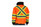 Two-Tone X-Back Black Bottom Bomber Jacket, Class 3, Orange (S3331745XOR) Two-Tone X-Back Black Bottom Bomber Jacket, Class 3, Orange (S3331745XOR)