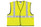 Safety Vest, Economy Class 2, 2" Silver Reflective, Hook & Loop Front, 3 Pockets, Lime (SVCL2SL)