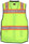 Premium Surveyor Safety Vest, Class 2, 3" Orange Stripes, Lime (SSURVCL2LS)