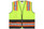 Safety Vest Class 2, 4" Stripes, Solid Front, Mesh Back, Lime (SWCCL2MLSZ)