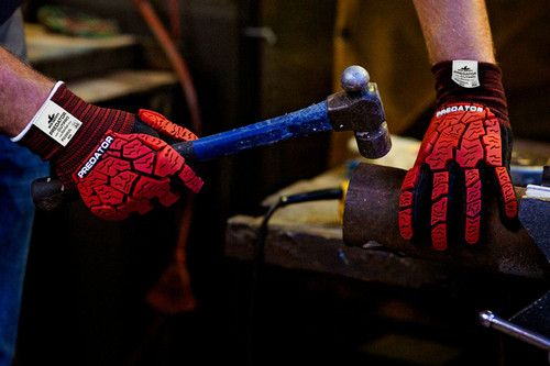 Predator® Mechanics Gloves Impact Resistant Work Gloves, Kevlar