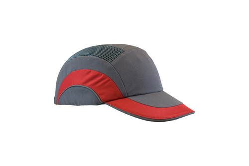 Baseball Style Bump Cap with HDPE Protective Liner and Adjustable Back, Red (S282ABR17062)