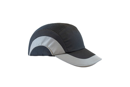 Baseball Style Bump Cap with HDPE Protective Liner and Adjustable Back, Grey (S282ABR17012)