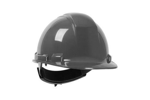 Whistler™ Cap Style Hard Hat with HDPE Shell, 4-Point Textile Suspension and Wheel Ratchet Adjustment, Dark Grey (S280HP241R14)
