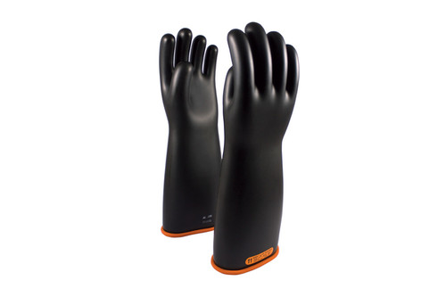 NOVAX® Class 4 Rubber Insulating Glove with Straight Cuff - 18", Black (S155418)