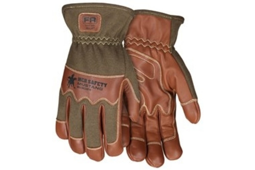 Mustang Utility Drivers Work Gloves Grain Goat with Double Palm DuPont™ Kevlar® Lined and Sewn Nomex® Back with Wing Thumb (SMU3624FT) Mustang Utility Drivers Work Gloves Grain Goat with Double Palm DuPont™ Kevlar® Lined and Sewn Nomex® Back with Wing Thumb (SMU3624FT)