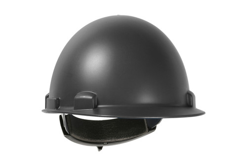 Vesuvio™ Cap Style Smooth Dome Hard Hat with Nylon/Fiber Resin Shell, 4-Point Textile Suspension and Wheel-Ratchet Adjustment, Dark Grey (S280HP851R14)