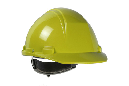 Mont-Blanc™ Type II, Cap Style Hard Hat with HDPE Shell, 4-Point Textile Suspension and Wheel Ratchet Adjustment, Yellow (S280HP542R44)