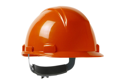 Logan™ Type II, Short Brim Cap Style Hard Hat with HDPE Shell, 4-Point Textile Suspension and Wheel Ratchet Adjustment, Orange (S280HP1142RSP03)