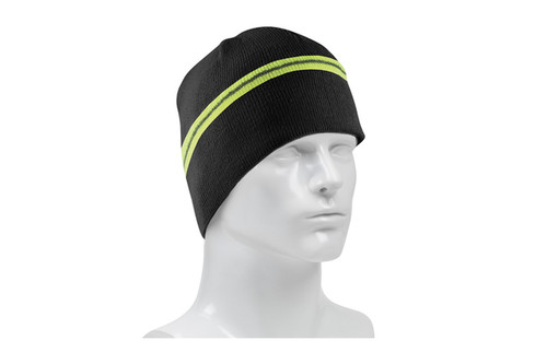 Winter Beanie with Reflective Stripe, Black (S360BEANNIEBK) Winter Beanie with Reflective Stripe, Black (S360BEANNIEBK)