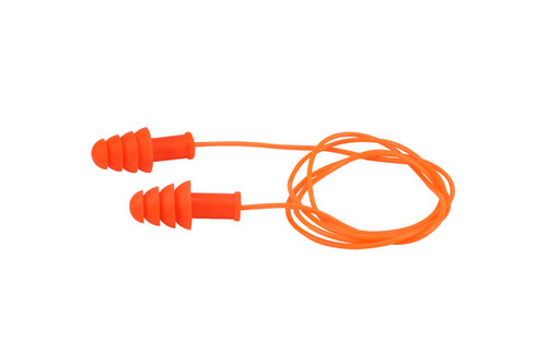 Reusable TPR Corded Ear Plugs - NRR 27, 100 per box