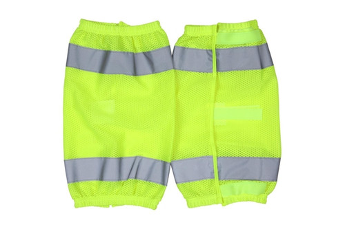 Class E Hi-Visibility Leg Gaiters Lime, sold by the pair