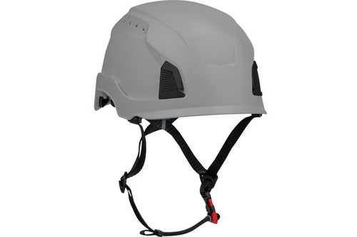 Traverse™ Vented, Industrial Climbing Helmet with Mips® Technology, ABS Shell, EPS Foam Impact Liner, HDPE Suspension, Wheel Ratchet Adjustment and 4-Point Chin Strap, Gray (S280HP1491RVM09)