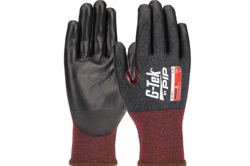 A7 G-Tek® Paradox™ Seamless Knit PolyKor® Blended Glove with PosiGrip MAX™ Coating on Palm & Fingers with Reinforced Thumb Crotch - 21 Gauge - Touchscreen Compatible (S16871)
