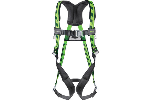 Miller® AirCore™ Premium Breathable Full-Body Harness with Steel Hardware, 5 Points of Adjustment, Back D-Ring and Quick-Connect Chest & Leg Buckles (SACQC)