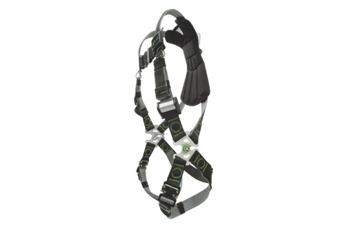 Miller® Revolution™ Premium Full-Body Harness with DualTech™ Webbing, 5 Points of Adjustment, Back D-Ring and Quick-Connect Chest & Leg Buckles (SRDTQC)